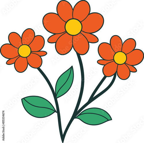 Wallpaper Mural Flowers vector illustration clip art Torontodigital.ca