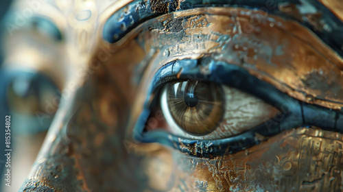 Egyptology, study of Egyptology. Close-up, hyper-realistic 3D photo