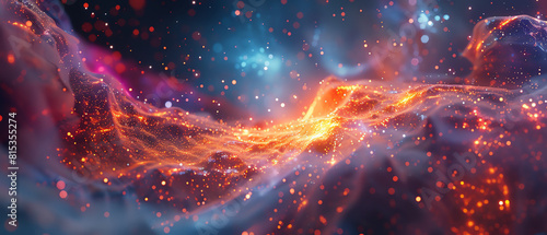 cosmic signals  mysterious cosmic signals. Close-up  hyper-realistic 3D