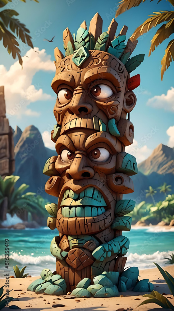 Tiki Totem Pole Tiki Totem Pole