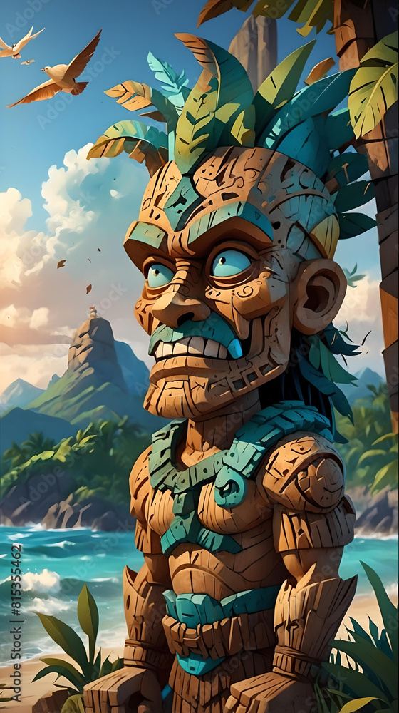 Tiki Totem Pole Tiki Totem Pole