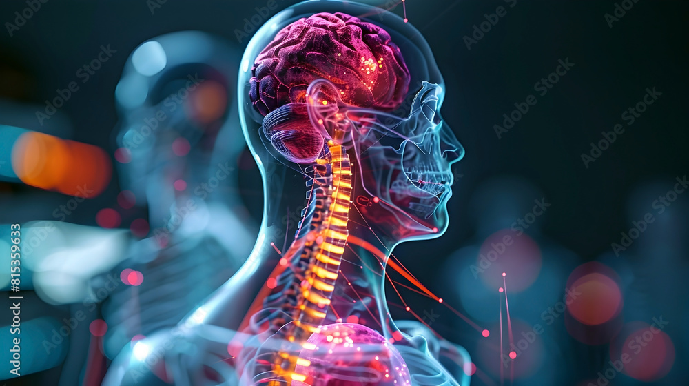 Detailed Cross-Section of Human Body Showcasing Internal Mechanisms of Radiation Therapy Highlighting Tumor and Precise Delivery of Radiation Beams Detailed Cross-Section of Human Body Showcasing Internal Mechanisms of Radiation Therapy Highlighting Tumor and Precise Delivery of Radiation Beams