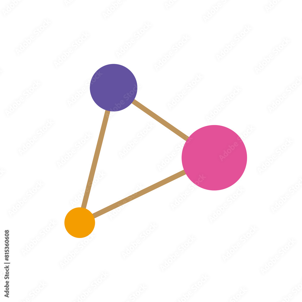 illustration triangle connection molecul flat icon vector design. Perfect for logo icon, logo brand, compony logo etc. illustration triangle connection molecul flat icon vector design. Perfect for logo icon, logo brand, compony logo etc.