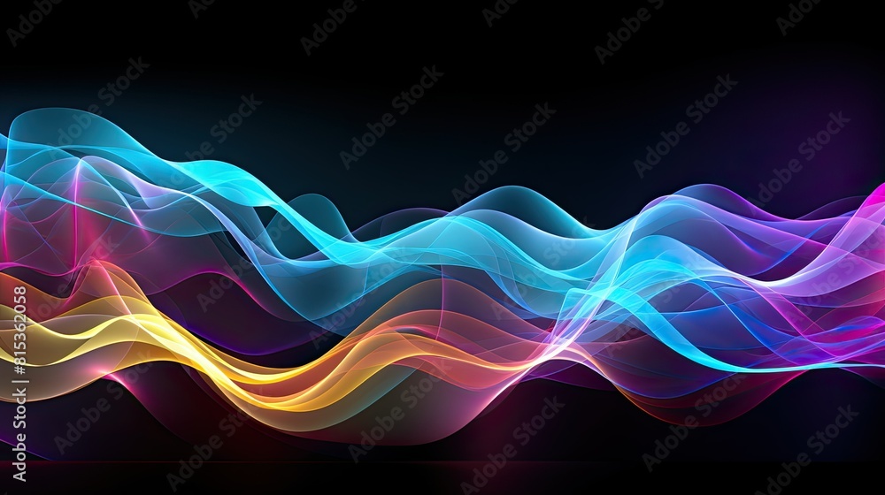 Naklejka premium Abstract wavy background resembling sound waves or frequency patterns