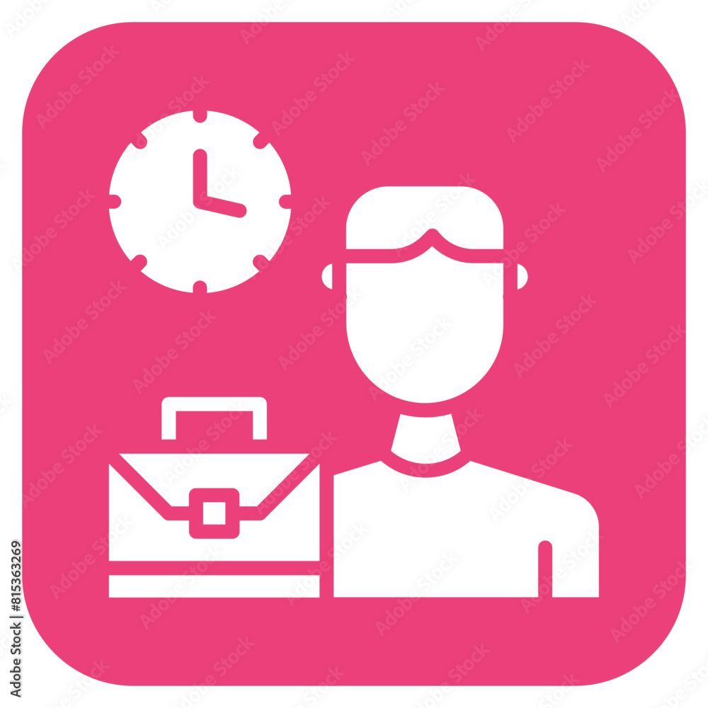 Temporary Worker Male icon vector image. Can be used for Gig Economy.