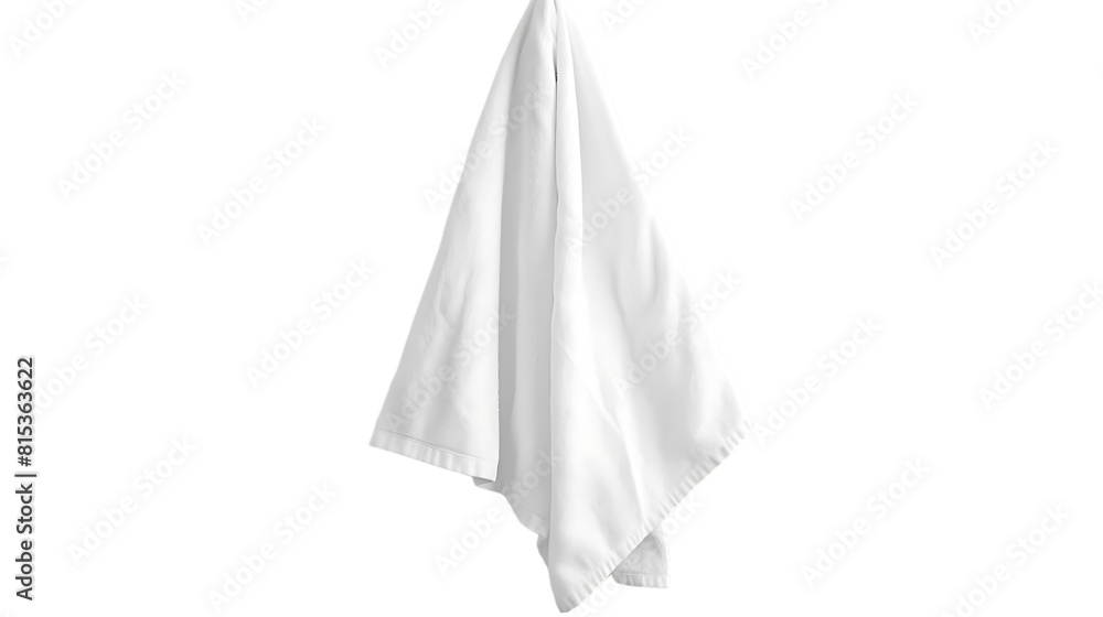 white towel hanging isolated on transparent background white towel hanging isolated on transparent background