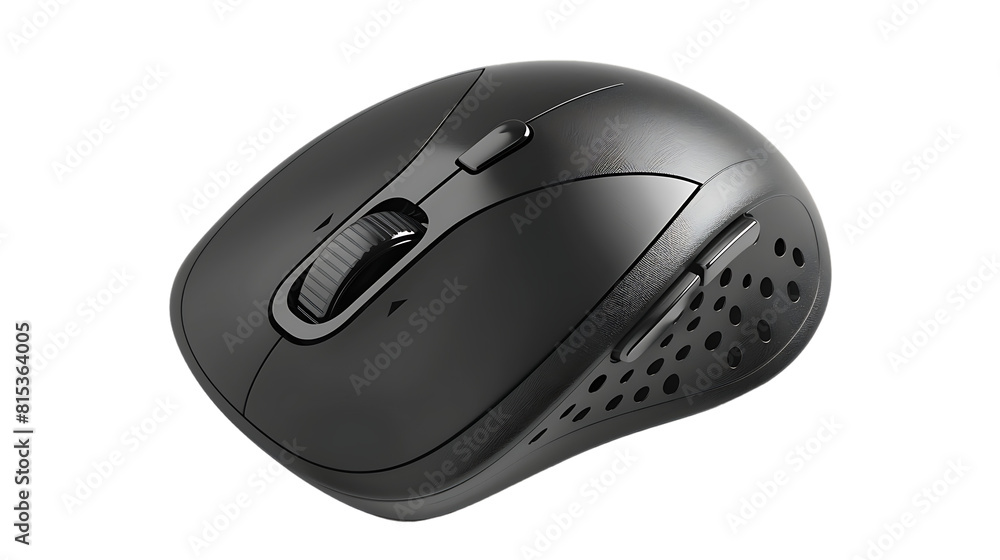 Wireless computer mouse isolated on transparent background Wireless computer mouse isolated on transparent background