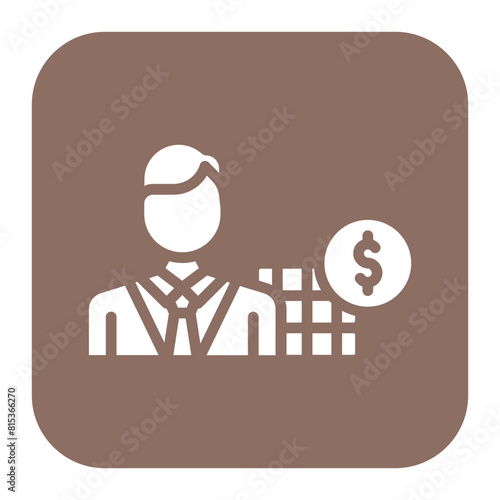 Broker Dealer icon vector image. Can be used for Crowdfunding.