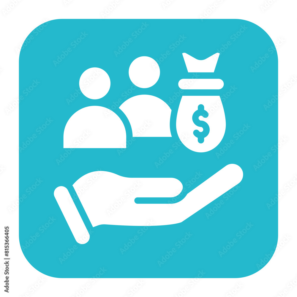 Human Capital Crowdfunding icon vector image. Can be used for Crowdfunding. Human Capital Crowdfunding icon vector image. Can be used for Crowdfunding.