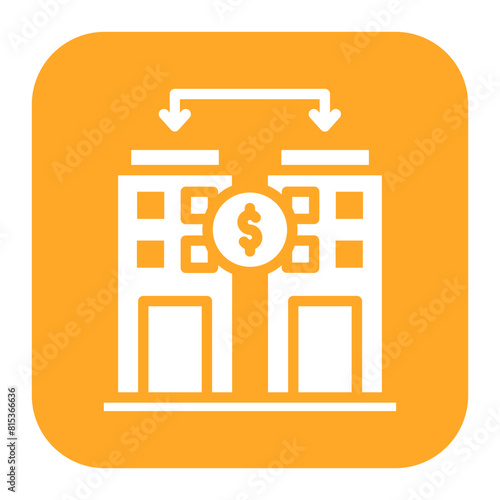 Venture Exchange icon vector image. Can be used for Crowdfunding.