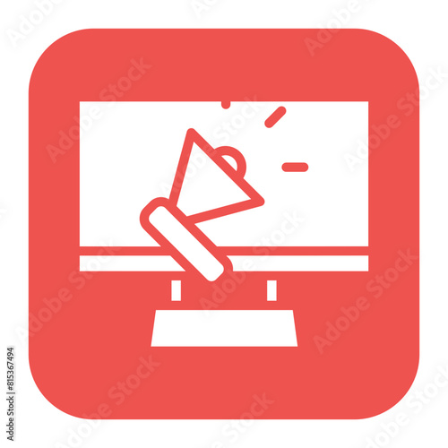 Propaganda icon vector image. Can be used for Public Relations Agency.