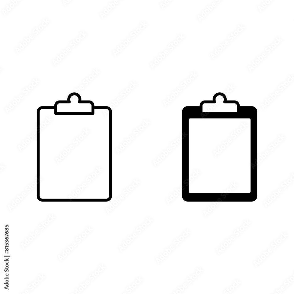 Clipboard icon. sign for mobile concept and web design color editable Clipboard icon. sign for mobile concept and web design color editable