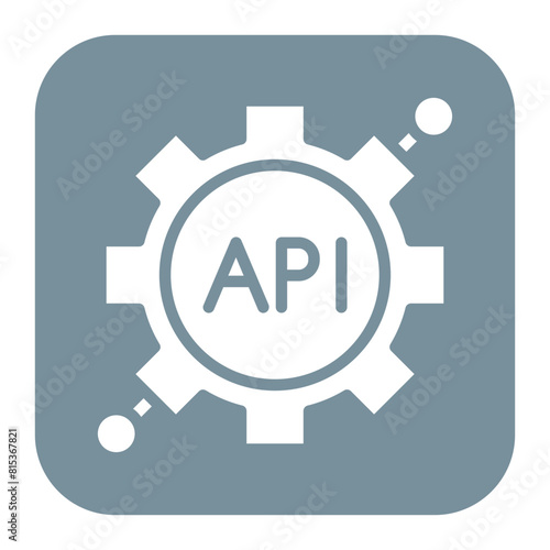 Api icon vector image. Can be used for New Media.