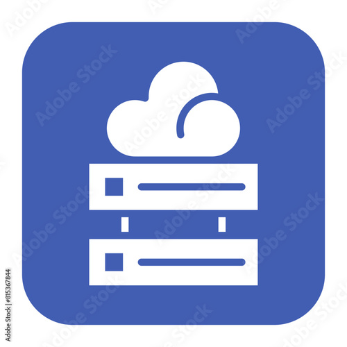 Cloud Storage icon vector image. Can be used for New Media.