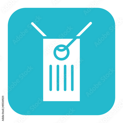 Dog Tag icon vector image. Can be used for Battle Royale.