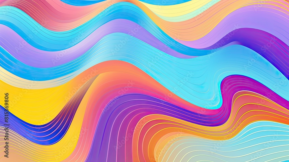 Abstract wavy background resembling a psychedelic oceanic scene