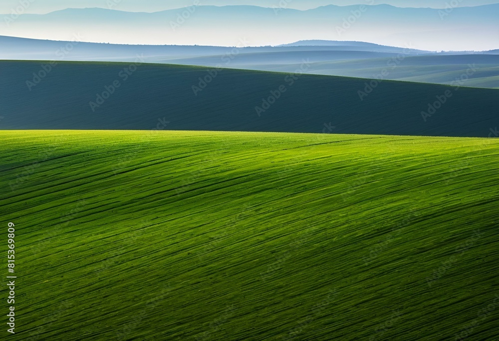 Obraz premium horizontal a landscape abstract, a minimalist background, meadow, texture. Generative AI.