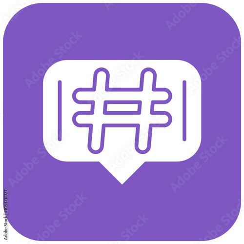 Hashtags icon vector image. Can be used for Copywriting.