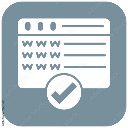 Domain Registration icon vector image. Can be used for Web Hosting.