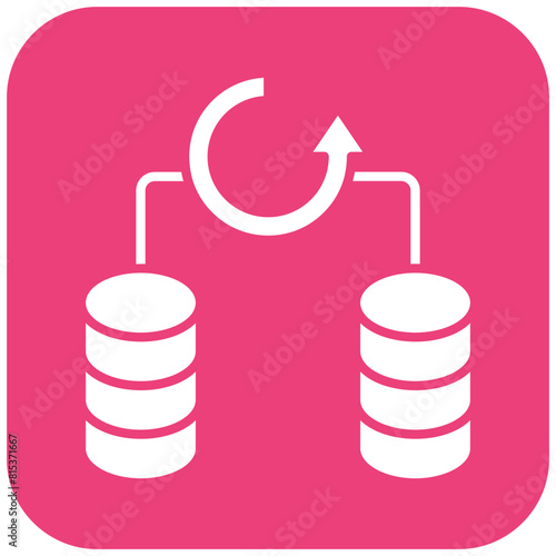 Database Backup icon vector image. Can be used for Web Hosting.