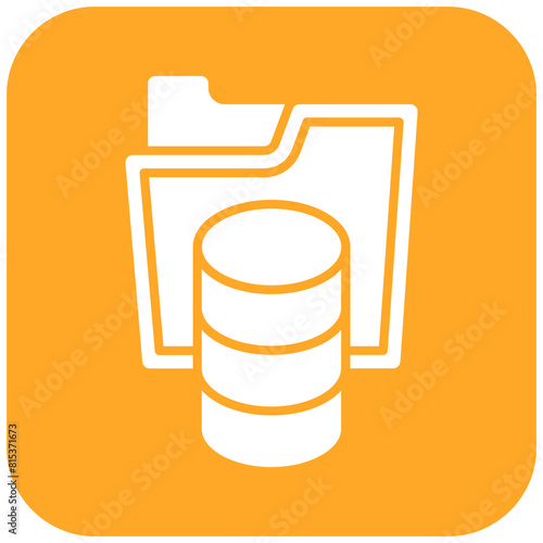 Database Storage icon vector image. Can be used for Web Hosting.