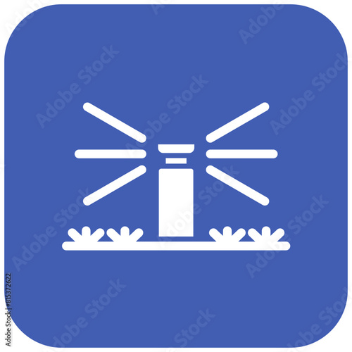 Water Sprinkler icon vector image. Can be used for Gardening.