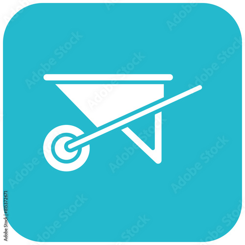 Wheel Barrow icon vector image. Can be used for Gardening.