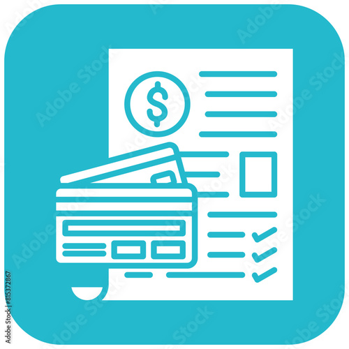 Bill Payment icon vector image. Can be used for Online Money Services.