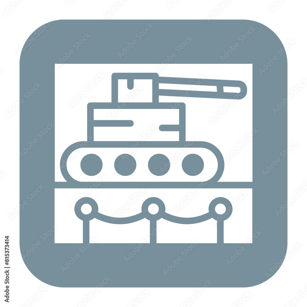 Military Museum icon vector image. Can be used for Museum. Military Museum icon vector image. Can be used for Museum.