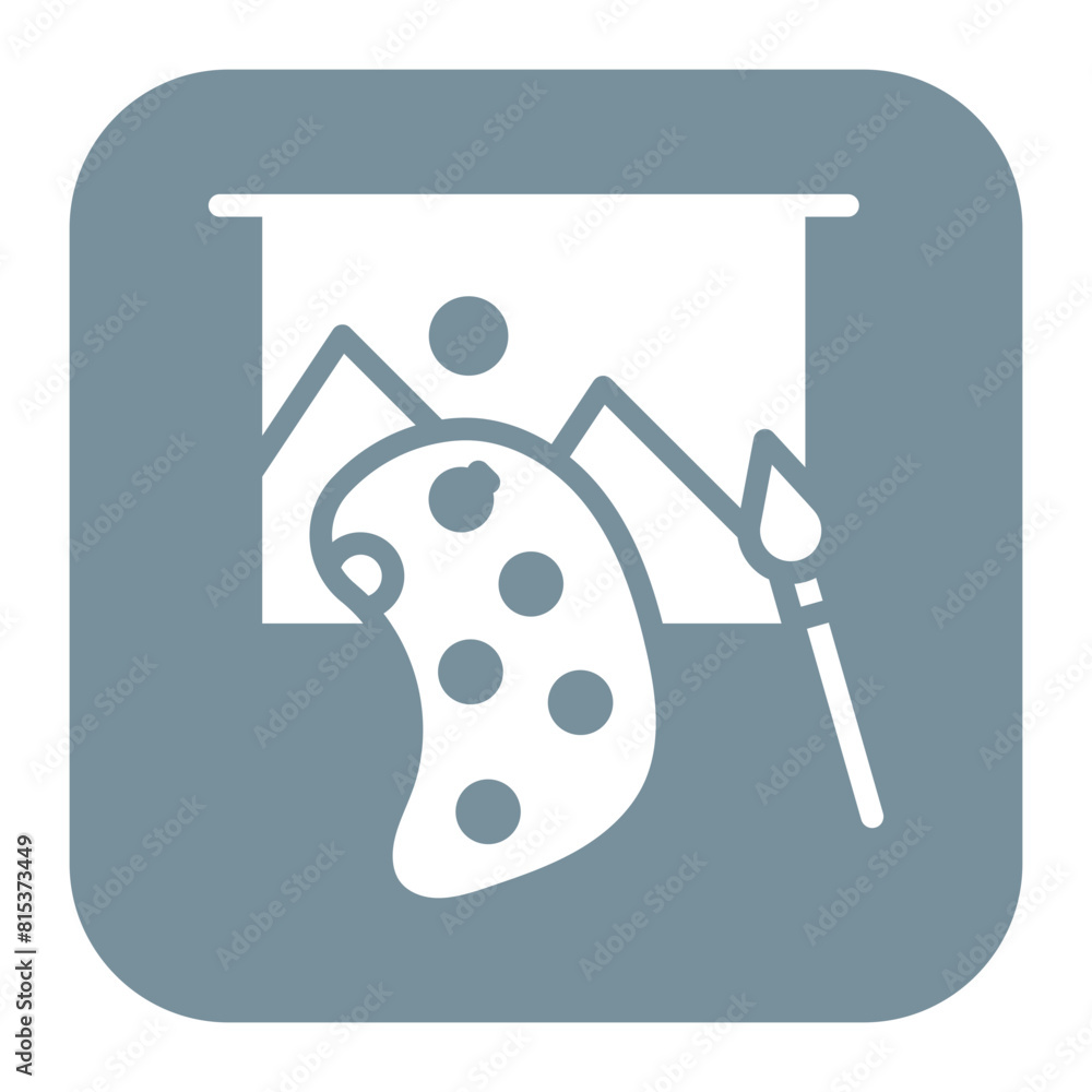 Painting icon vector image. Can be used for Museum. Painting icon vector image. Can be used for Museum.