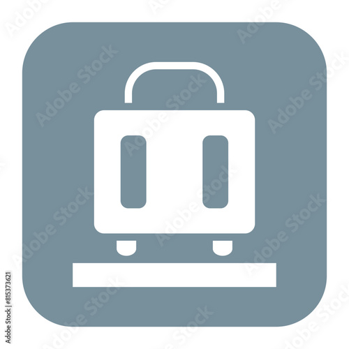 Carry On Baggage icon vector image. Can be used for Airline.