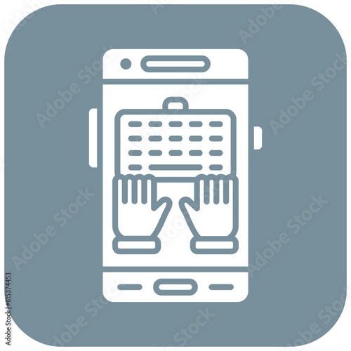 Typing icon vector image. Can be used for Mobile App Development.