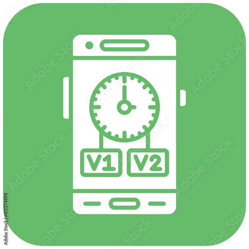 Version History icon vector image. Can be used for Mobile App Development.
