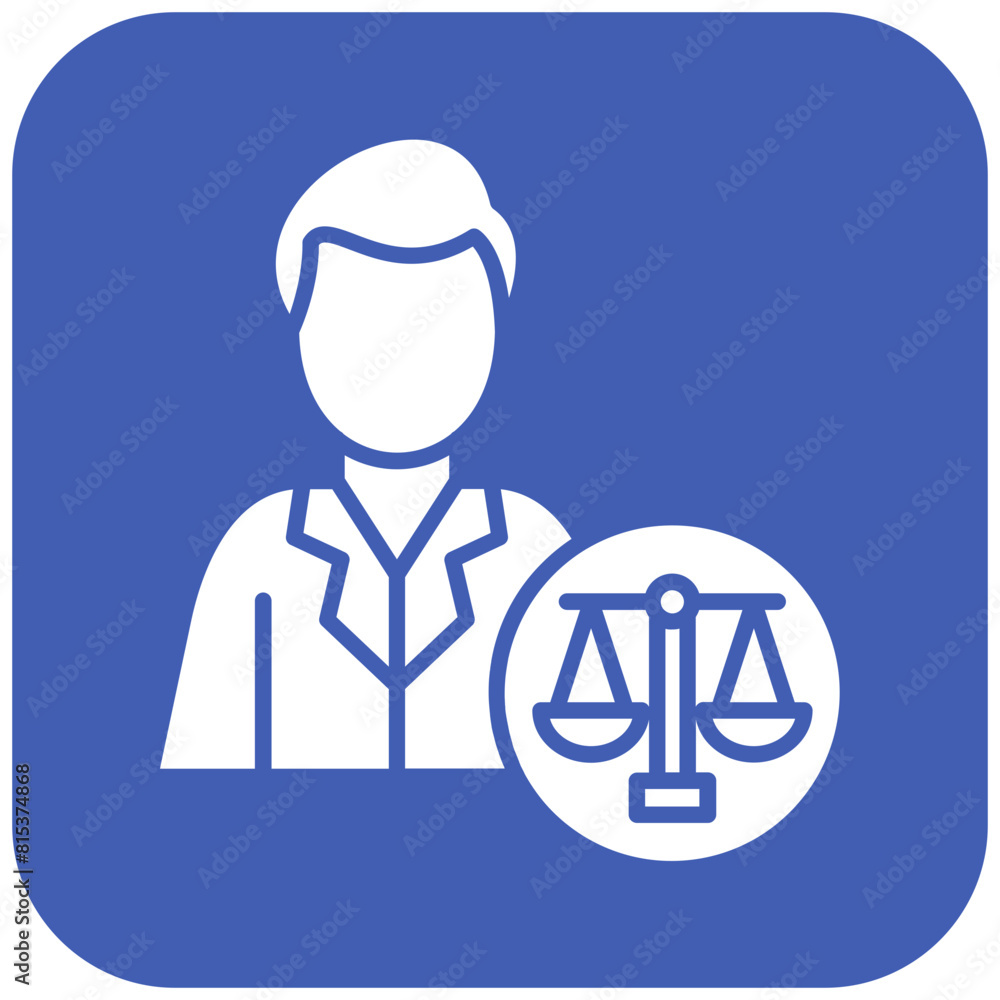 Attorney icon vector image. Can be used for Fintech. Attorney icon vector image. Can be used for Fintech.