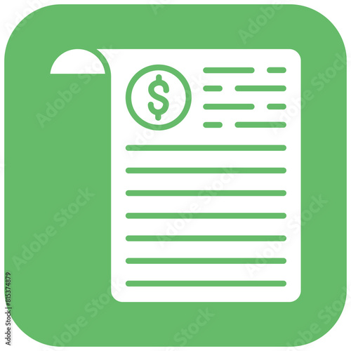 Bills icon vector image. Can be used for Fintech.