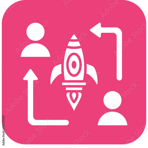 Co Founder icon vector image. Can be used for Startup.