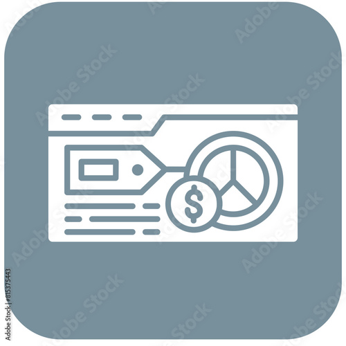 Sell Share icon vector image. Can be used for Startup.