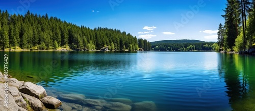 Lower Fusine Lake in summer photo