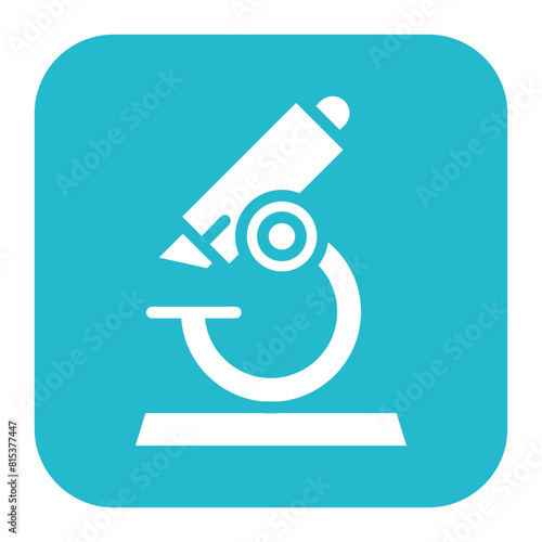 Microscope icon vector image. Can be used for Science.