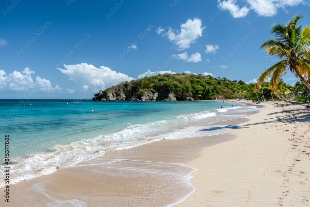 A secluded island paradise with palm-fringed beaches and vibrant coral reefs A secluded island paradise with palm-fringed beaches and vibrant coral reefs