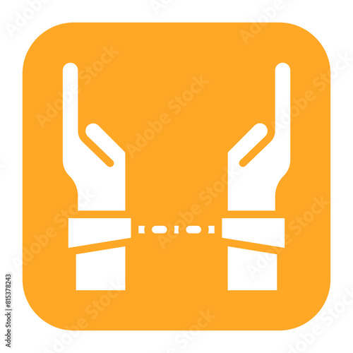 Detain icon vector image. Can be used for Prison.