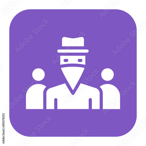Gang icon vector image. Can be used for Prison.