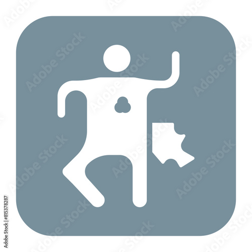 Murder Chalk icon vector image. Can be used for Prison.