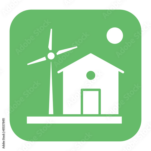 Home Wind icon vector image. Can be used for Natural Disaster.