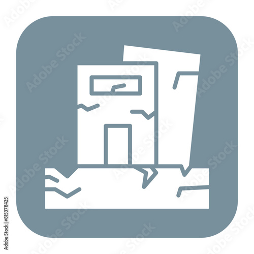 Earthquake icon vector image. Can be used for Natural Disaster.