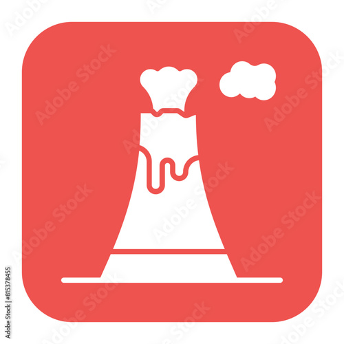 Volcano Eruption icon vector image. Can be used for Natural Disaster.