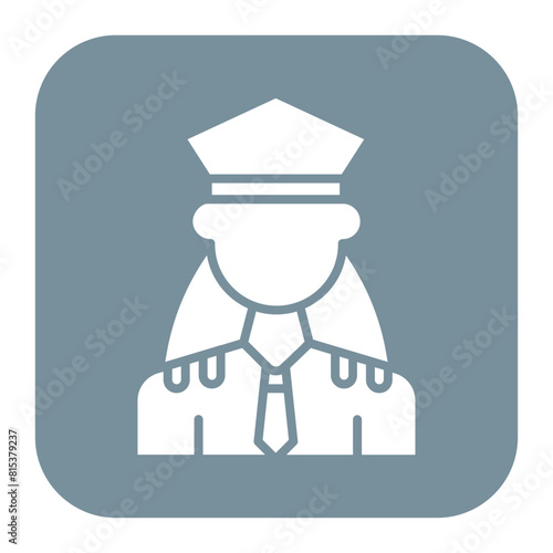 Police Officer icon vector image. Can be used for Women.