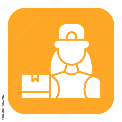 Delivery Driver icon vector image. Can be used for Women.
