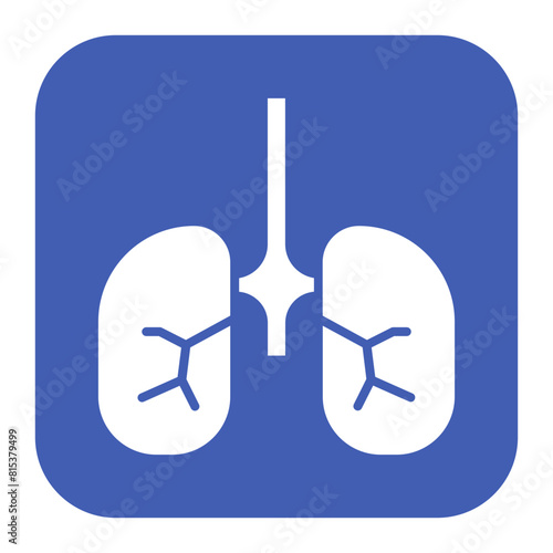 Bronchi icon vector image. Can be used for Human Anatomy.