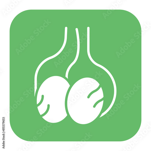 Testes icon vector image. Can be used for Human Anatomy.